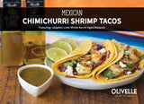 Mexican chimichurri shrimp tacos with purple cabbage, queso fresco, and jalapeño lime chimichurri sauce