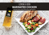 Lemon and herb marinated chicken breasts grilled to golden perfection