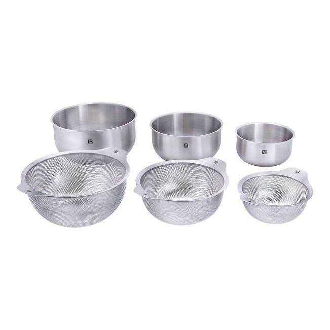 Prep 6-pc, Bowl and Strainer Set