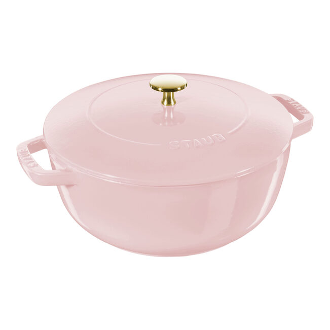 Staub Cast Iron 5.25 qt, French Oven, Pink Peony