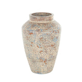 Decorative vase with intricate patterns on a white background