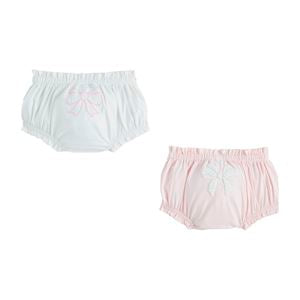 Ivory Chain Bow Diaper Cover