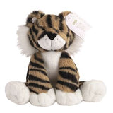 Plush tiger toy with a white background