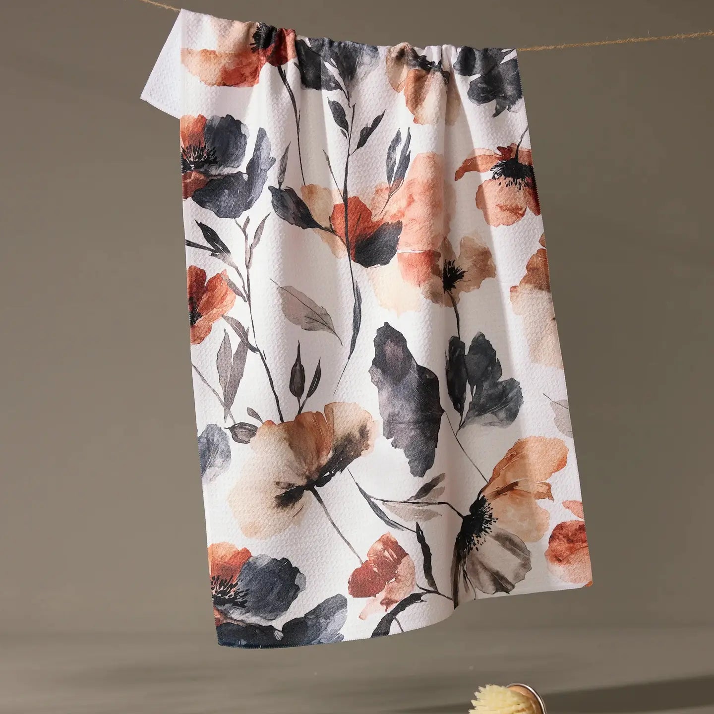 Moody Poppy Tea Towel