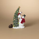 12.6''H B/O Snowman w Tree