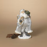 10.32''H Silver Santa