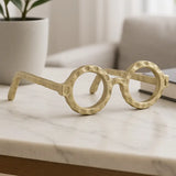 Abstract Gold Glasses Decor