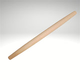 Wooden rolling pin on a white background