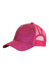 Kids Glitter Pony Tail Hat