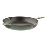 Staub Cast Iron 12-inch, Fry Pan, Basil