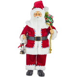 Airmail Santa W Lighted Lantern