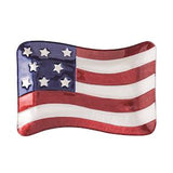 American flag design on a white background