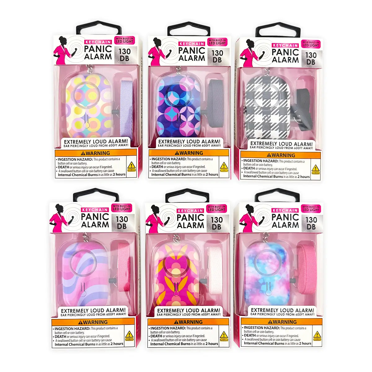 Panic Alarm & Light Keychain