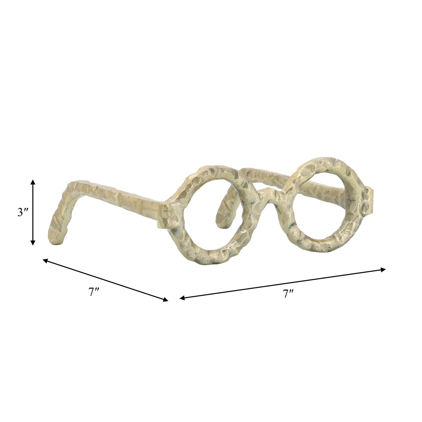 Abstract Gold Glasses Decor