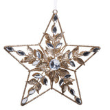 Clear Jeweled Star Ornament