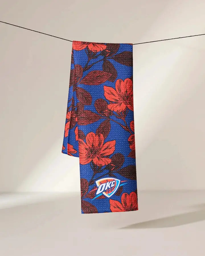 floral tea towel 