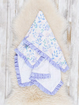 Lavender Fields Ruffle Minky Blanket