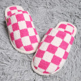 Soft Checkered Slippers