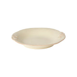 Beige ceramic bowl on a white background