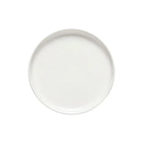 White ceramic plate on a white background