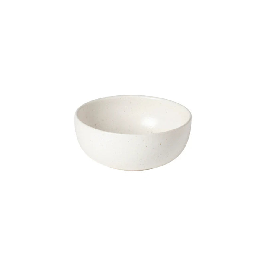 White ceramic bowl on a white background