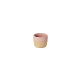 Two-toned ceramic cup on a white background