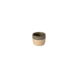 Black number '1' on a beige background