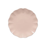 Round pink cushion on a white background