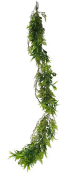 garland on white background