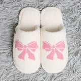 Pink  Bow Slippers