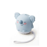 A light blue koala-shaped portable fan with a wrist strap, shown against a plain white background.