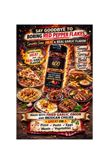 Product packaging for HGO Hot Crispy Oil with images of food and text on a black background