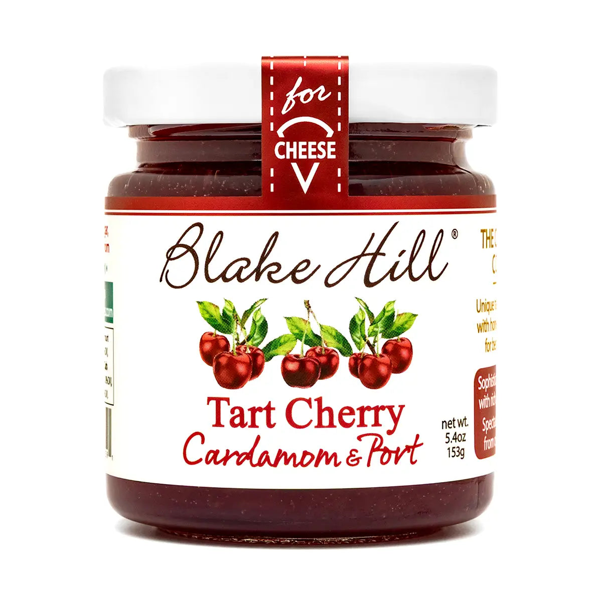 Jar of Blake Hill Tart Cherry Cardamom & Port on a white background