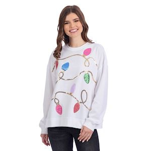 Holiday Sparkle Sweatshirt Adult S/M