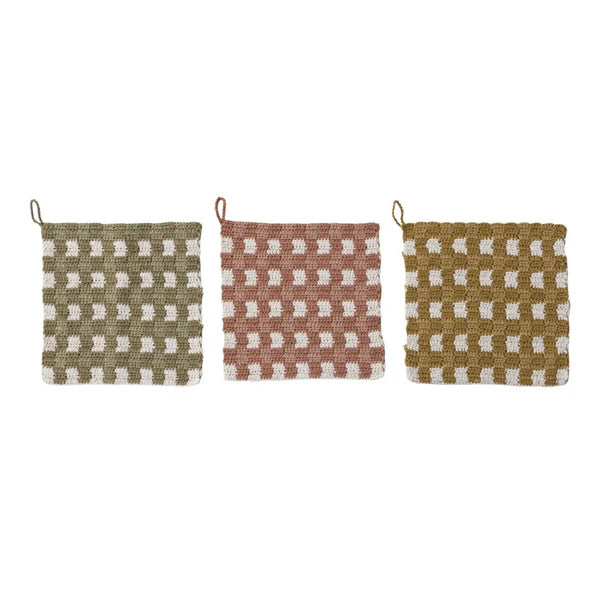 pot holders assorted colors