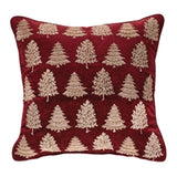 18”SQ Polyester Pillow with Trees