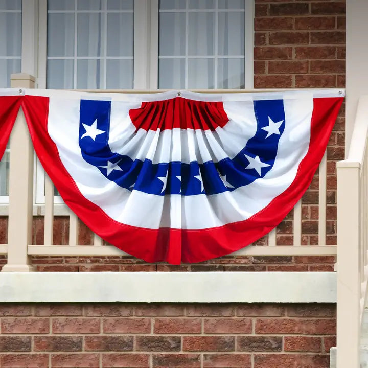 American Bunting Fan Flag