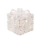 Decorative light fixture with a textured white finish on a white background