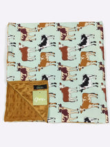 Aqua Cattle Blanket