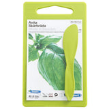 Green cutting board with knife and packaging displaying 'Anita Skärbräda' branding.