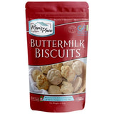 Packaging of Mom's Place Buttermilk Biscuits on a white background