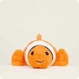 Plush toy of a clownfish on a beige background