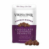 Bag of Virginia Diner chocolate-covered peanuts on a white background