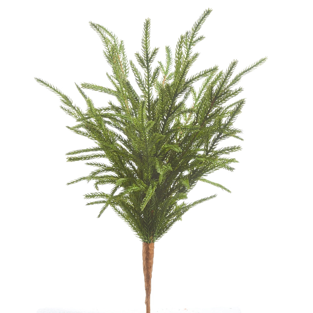 Artificial pine tree on a white background
