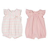 Pink & White Stripe Romper
