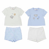 Blue Elephant Short Set