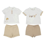 Taupe Dog Short Set