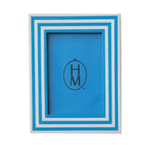 blue striped frame