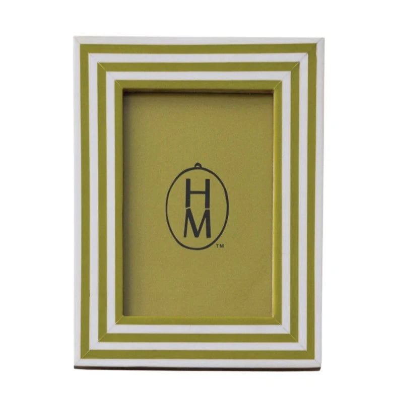 green striped frame