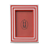red striped frame